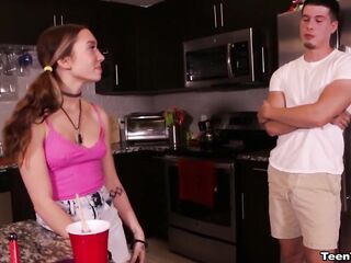 Bailey Base Swallows Stepbro's Kitchen Cum Blast