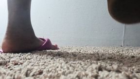 Sandals - Goddess MXDominion Dominates with Every Step: Breaking in Her New Pink Hush Puppy Sandals, stomping, foot fetish, foot domination  4k