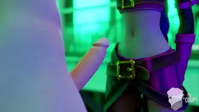 Jinx from League of Legends Gives Public Blowjob in 3D Hentai Animations