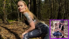 German MILF gets fucked in the forest