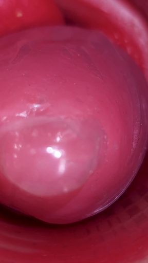 Unforgettable moment from &quot;Inside a Camgirl Cervix POV Camera in Vagina with big dick toy&quot;