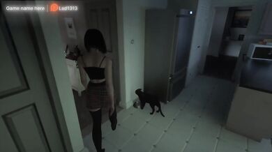 Stepbrother busts stepsister watching his monster cock while she cosplay licking her feet