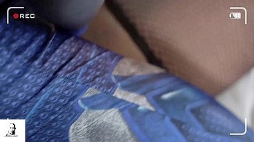 Cosplay FACIAL Blue ranger returns