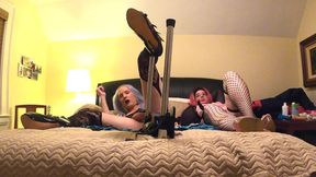 Crossdressers Masturbation and Fucking Machine - Compilation 1