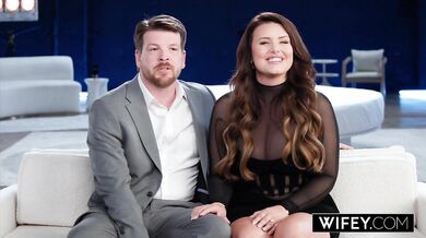 WIFEY Gorgeous Curvy Hotwife Lacy Gets Blindfolded For The Ultimate Gangbang Surprise