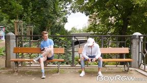 Park hangout turns into raw sex back home with young men