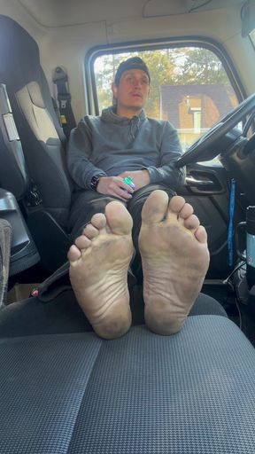 Dirty toes and soles