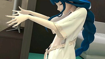 Shogun Raiden Dancing Hentai Genshin Impact Blue Hair