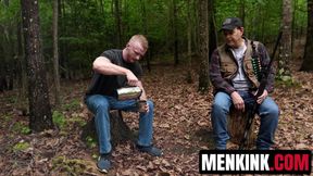 Colt Spence captures Brody Fox for outdoor rope bondage adventure