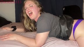hard spanking and belt whipping for big booty brat