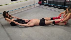 Caught in the Act - Jennifer and Jezebel vs Bad Dude Tito - Mixed Beatdown