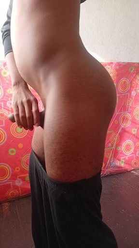 Nice dick mastibating  cum short