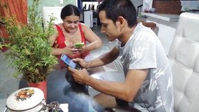 We Are Alone in the House with My Stepcousin Justin We Fuck Hard Until We Make Him Cum on My Big Tits