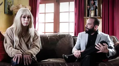 Petite Blonde Tranny Babe Jenna Gargles Fucked Bareback By Her Stepfather