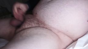 Fat Stepdaddy Jerks of His Hairy Wolf Cock and Cums with Cockring