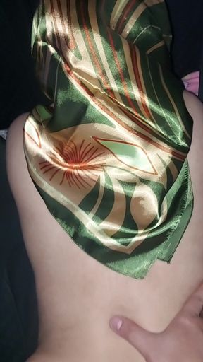 Aunt Anne's Wedding Dress with a Shaved Face