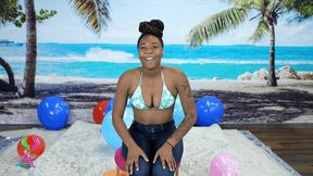 Daya Sit Pops 12 and 16-inch Balloons in Blue Jeans 4K (3840x2160)