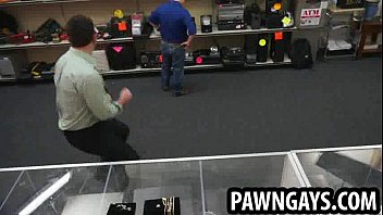 Amateur hunk caught stealing at the pawn shop