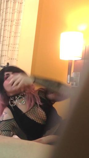 Goth Sissy Jade Madison Deepthroating Dick - Compilation 7