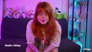 2 lesbians tell you how to jerk off - JOI amateur french pov alt hairy redhead creampie