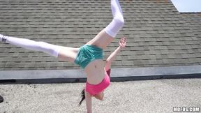 Dont Break Me - Anna Deville. This T'attooed Spinner Tests Out Her Flexible Little Bod