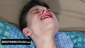 Little Twink Boy Austin Xanders Gets Barebacked And Bred By His Older Step Brother -