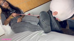 Foot Worship and Dirty Shoes (Smelling) by Black Princess # SD MOBILE - Girls Fetish Br