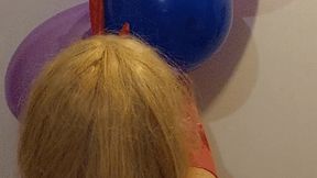 PURPLE BALLOONS POPPING HD