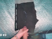 hairy arab top pumps 8 separate loads of hot thick cum on boxer briefs - cumshot compilation