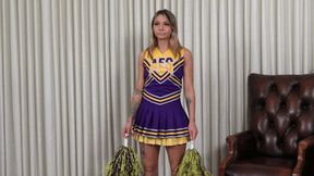 Cheerleader Stripdown! Student Mia Kay is in Trouble Again - MP4 480p