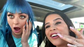Gorgeous babes and enjoy dick-riding