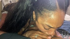 late night blowjob/footjob with cali caliente