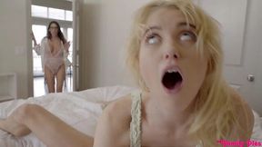 Cougar Dava Foxx goes wild with stepson and stepdaughter in threesome