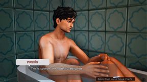 Leela and Ronnie in bathtub