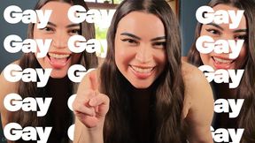 You’re Gay -- Hardcore Encouraged Bi Humiliation with Humiliatrix Countess Wednesday - Laughing, Imposed Bi, Gay Encouragement MP4 1080p