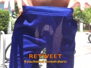 I love freeballing in mesh shorts...that I have cut the liner out of!