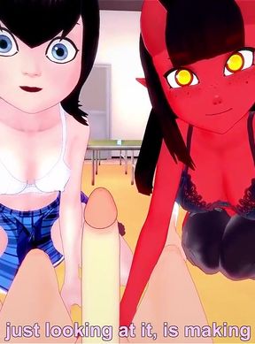 Meru the Succubus &amp; Mavis Dracula in the Lockers Room
