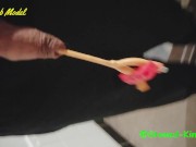 SK Walking around the house with fixed catheter inside cock