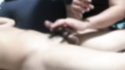 Massive ejaculation with a straight friend and pretend massage