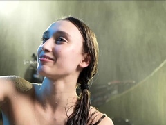 Amateur Webcam Cute Teen Plays Solo