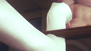Hentai Uncensored 3D - Yumiko handjob Futanari Classmate dick's - Japanese Asian Manga Anime Game Porn
