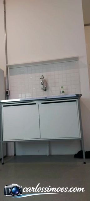 Naughty Brazilian Couple, Having Sex in the Kitchen, Interracial.