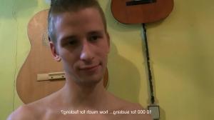 attractive Czech blond boy plowed on camera