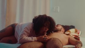pov - ebony co worker had intense squirt orgasm cheating boyfriend - max boss