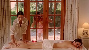 Liz Ocean And Milan Cheek In Two Amazing Girls And Fucking One Guy During A Massage Session