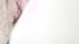 Hairy Babe with Large Labia Orgasms Hard