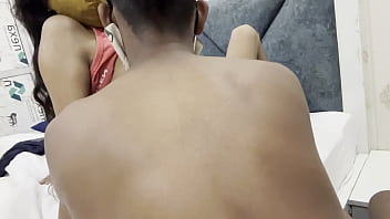 Indian Hot Girlfriend Watching Porn Fucking Boyfriend In Oyo Hotel