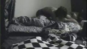 Private sex tape of all natural lady with cute tits gives BJ and being poked
