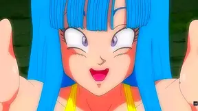 Blonde Teen Maron Fucks Old Pervert Master Roshi for Rough Anal Creampie