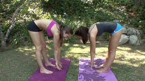 dani daniels seduces lily carter after a yoga class.